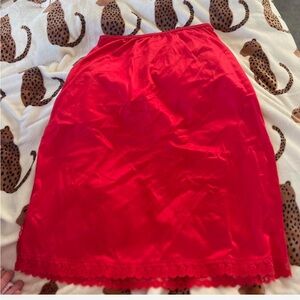 Elegant Red Women's Skirt